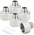 TAISHER 5PCS 304 Stainless Steel Pipe Fitting, Reducer Adapter, 1/2" NPT Male x 1" NPT Female, Reducing Pipe Adapter Fitting
