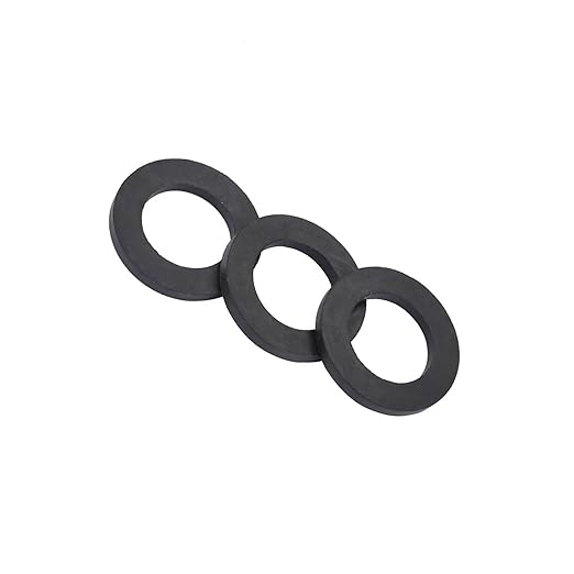 12PCS Washer Ring Shower, Faucet Washers Replacement for Sealing Rubber Washer, Black (1 Inch)