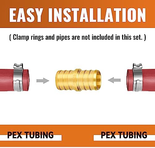 SUNGATOR 12-Pack 3/4" PEX Coupling, PEX Fittings 3/4 Inch