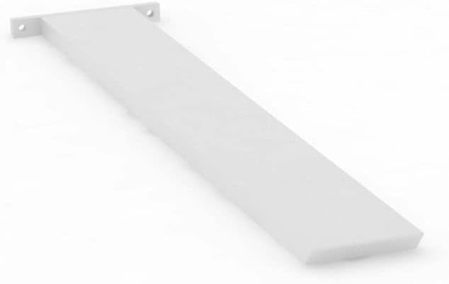 Iron Supports Hidden Island Countertop Bracket - Heavy Duty Brackets for Granite Countertops - Steel Kitchen Island Support - White - 20 Inch