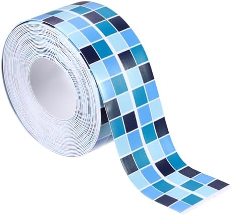 PATIKIL Caulk Tape 1.5" x 16 Ft, Self Adhesive Sealing Tape Waterproof Toilet Tub Caulk Sealant Strip Sealing Trim for Kitchen Bathroom Toilet Bathtub Sink Countertop, Dark Blue