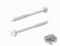 VCTGAM® SD Connector Screws SD9212R500 – 9 x 2-1/2", 1/4" Hex Head, Structural Framing Joist Hanger Screws, Prem-Galvanized High-Strength Corrosion & Deformation Resistant Wood Screws, (500-Qty)