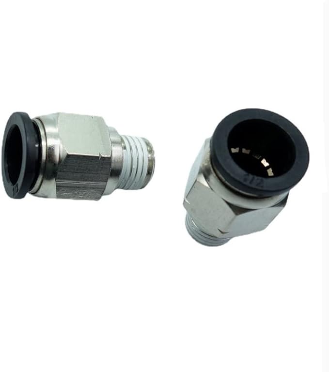 CDQBWQDJT 3 Pcs Pneumation Fitting 1/2" Tube OD Push To Connect X 1/4 NPT Pipe Male Connector