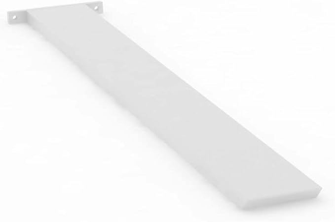 Iron Supports Hidden Island Countertop Bracket - Heavy Duty Brackets for Granite Countertops - Steel Kitchen Island Support Brackets (White - 24 Inch)