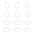 MECCANIXITY PTFE Flat Washers, 12Pack 25mm OD 16mm ID 3mm Thick Sealing Spacer Gasket Ring for Faucet Pipe Hose Bolt Machinery, White
