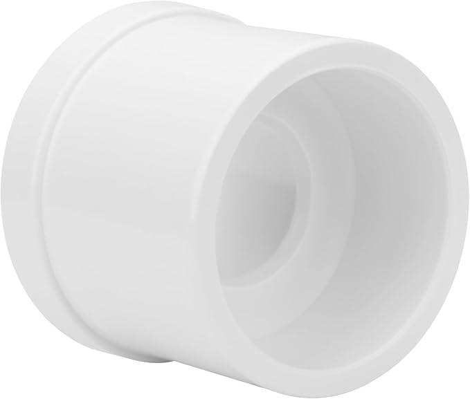 10Pack 1-1/2"x 3/4" PVC DWV Reducing Bush Adapter Pipe Fitting SCH40 PVC Reducer Bushing (Socket x Socket) PVC Pipe Reducing Bushing Fitting for Home Sewer Plumbing
