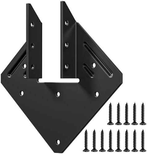 Hurricane Ties for Rafters, 50 Pack, Black-Plated Steel