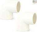 GASHER 2PCS PVC Pipe Fitting 3" PVC 90 Degree Elbow, Furniture Grade Pipe Socket Fittings, For Home or Industrial