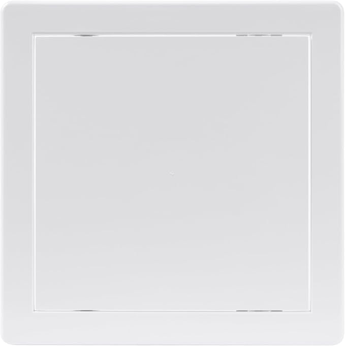 8x8 Inch White Access Panel – ABS Plastic Square Wall & Ceiling Access Door for Plumbing Electrical HVAC – Easy Install Indoor Panel for Drywall Home Improvement and Maintenance
