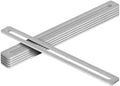 6 Pack 12" x 1" Adjustable Slotted Mending Plates, Stainless Steel