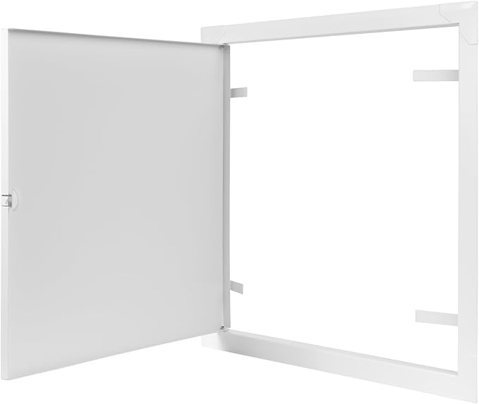 16" x 16" White Metal Access Door. Plumbing, Electricity, Heating, Alarm Wall Service Shaft Panel for Drywall