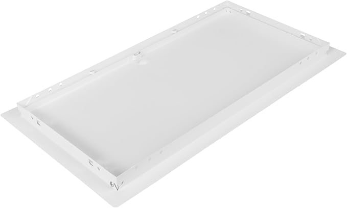 10x20 Inch White Access Panel – Metal Rectangular Wall & Ceiling Access Door for Plumbing Electrical HVAC – Easy Install Indoor Panel for Drywall Home Improvement and Maintenance