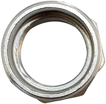 1-1/4" Male NPT to 1" Female NPT Female Reducing/Reducer Bushing Pipe Fitting,Adapter,Stainless Steel SS 304 Hex Bushing