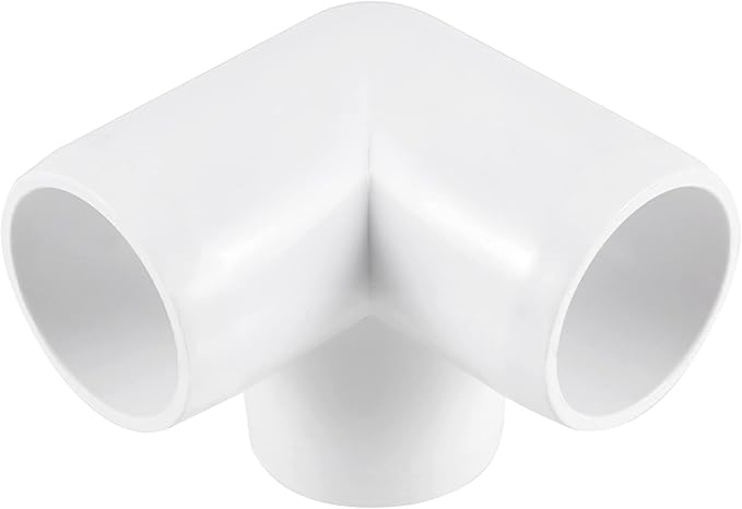 JOIKIT 20 Pack 1 Inch 3 Way PVC Elbow Fittings Corner Fittings, Furniture Grade PVC Pipe Connectors for Furniture Assembly, Greenhouse Pipe Connection, Tent Building