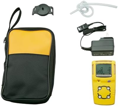 Bundle Containing: BW Technologies MCXL-XWHM-Y – 4 Gas Detector, O2, CO, H2S, LEL, Portable, Long Runtime, IP68, and ITSPWR Carrying Case