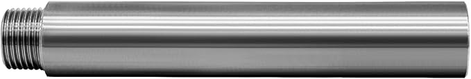 Stainless Steel Pipe Fitting 1/2" NPT Male x 1/2" NPT Female Thread Nipple Cast Pipe 8"（200mm) Length 2PCS