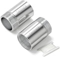 TAISHER 2Pcs Thickened Nipple Cast Pipe 3/4" MNPT x 3/4" FNPT, 2" Length