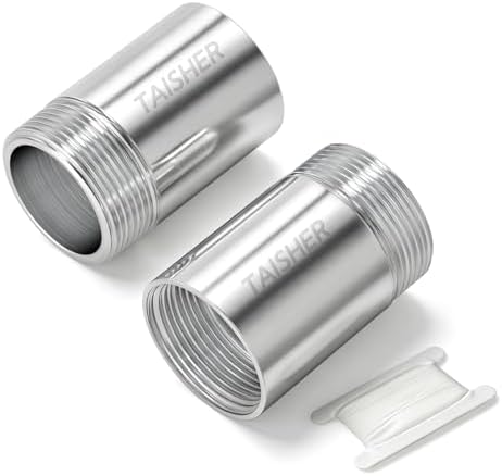 TAISHER 2Pcs Thickened Nipple Cast Pipe 3/4" MNPT x 3/4" FNPT, 2" Length