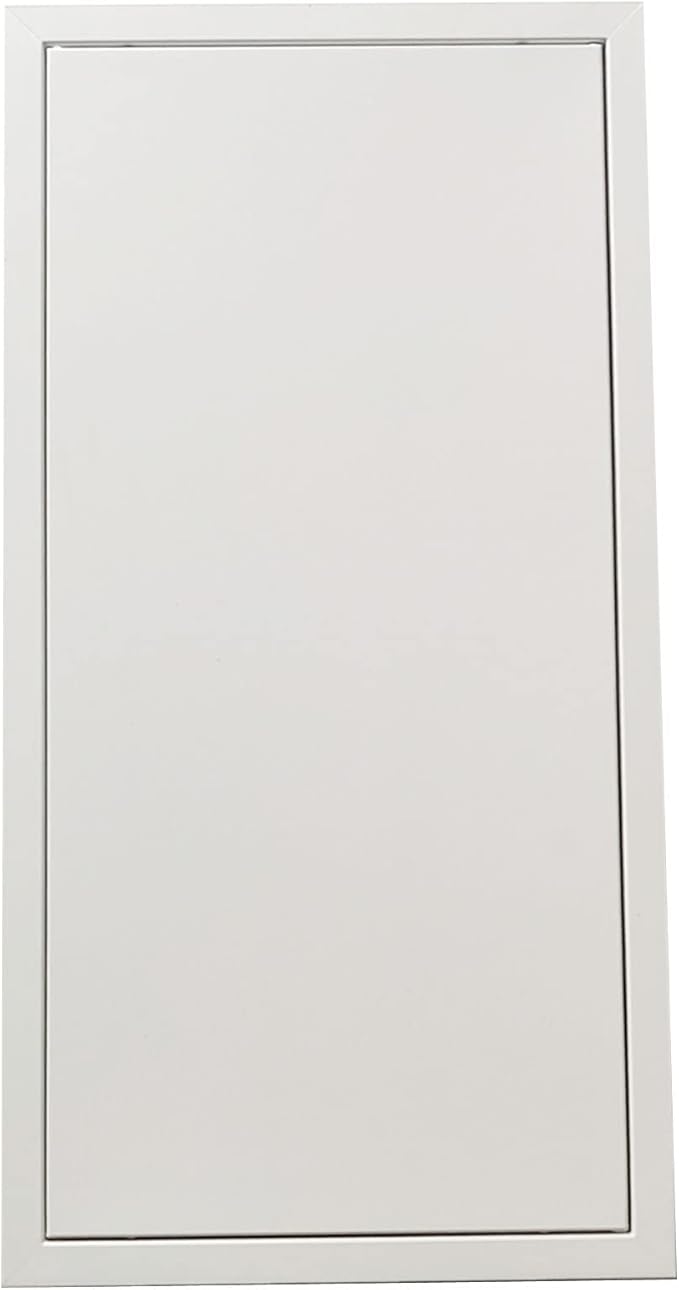 Fengze Thicken 0.048inch Metal Access Panel 14" x 29" (350 x 730mm) Spring Lock No Key Needed Strong Steel Access Door for Drywall and Ceiling Have Push Catch Lock