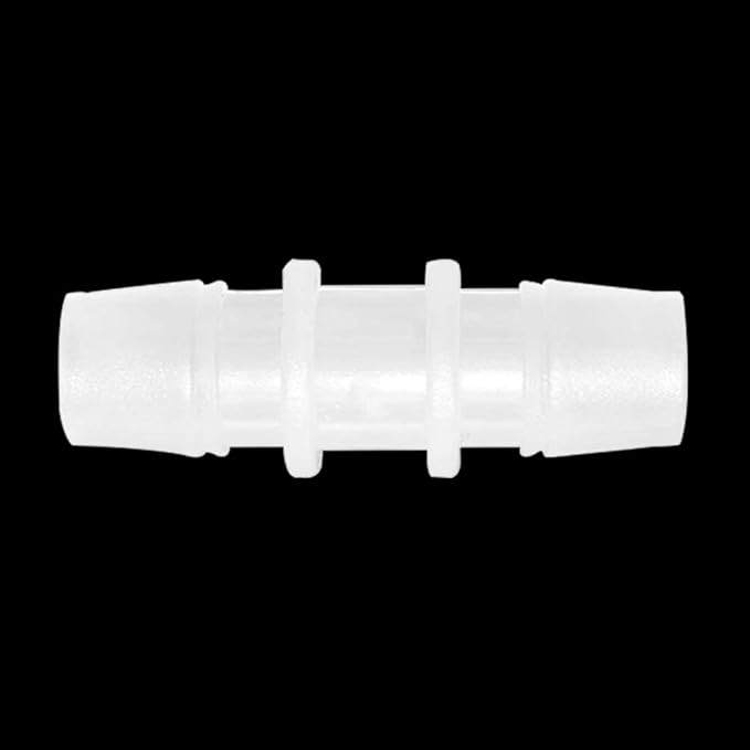 Plastic Hose Barb Fitting 3/4" x 3/4" Pipe Connectors Joint Splicer Mender Adapter Union for Aquarium Household Adapters Fuel Gas Liquid Air (Pack of 5)