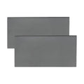 MECCANIXITY 2pcs 1/16"(2mm) x4 x8 Steel Plate, Black Hot Rolled A36 Steel Sheet Plate Base, Square Weldable Metal Discs for Industrial Construction Structural Support