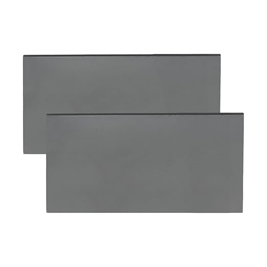 MECCANIXITY 2pcs 1/16"(2mm) x4 x8 Steel Plate, Black Hot Rolled A36 Steel Sheet Plate Base, Square Weldable Metal Discs for Industrial Construction Structural Support