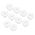 MECCANIXITY 20Pcs Snap Rubber Grommet Plug Mount Dia 5.5mm ID 3mm Narrow Groove Width 1.5mm Seal Anti-Scratch for Electrical Box Cable Pipes White
