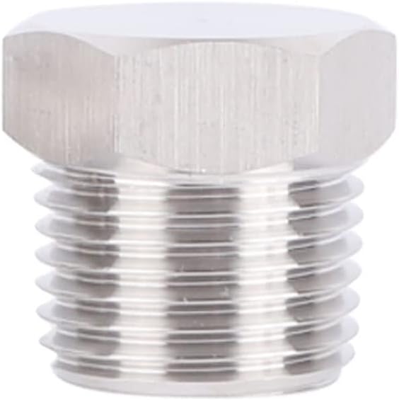 Yoebor Stainless Steel 304 Pipe Plugs Assortment Kit, Inter & Outer Hex Thread Plug, 1/16" 1/8" 1/4" 3/8" 1/2" NPT Countersunk Plug Kits 28PCS