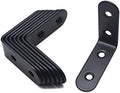 MY MIRONEY 8PCS Stainless Steel Black L Brackets, 2" x 2"