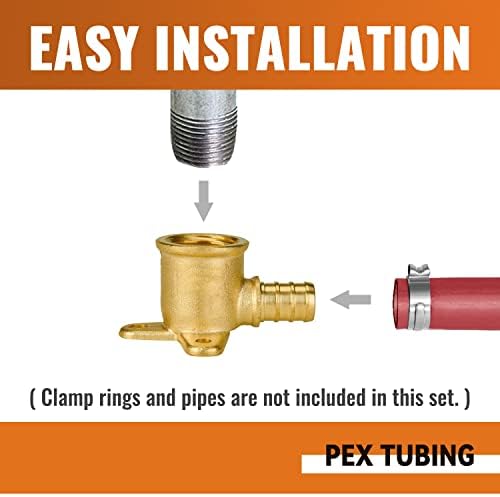 SUNGATOR 25-Pack 1/2 Inch PEX Drop Ear Elbow