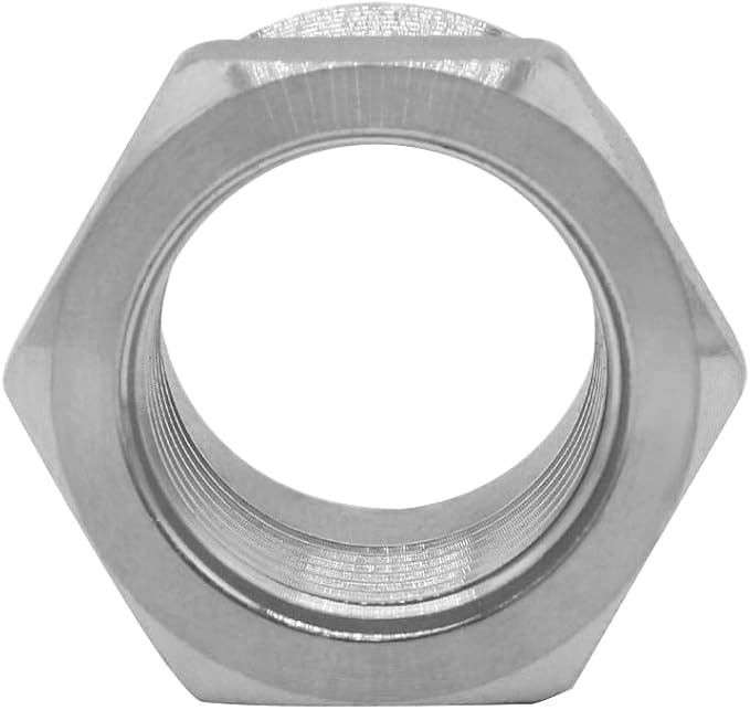 Joywayus Stainless Steel Hex Head Bushing Reducer Pipe Fitting 3/4 NPT Male × 1/2 NPT Female (Pack of 2)