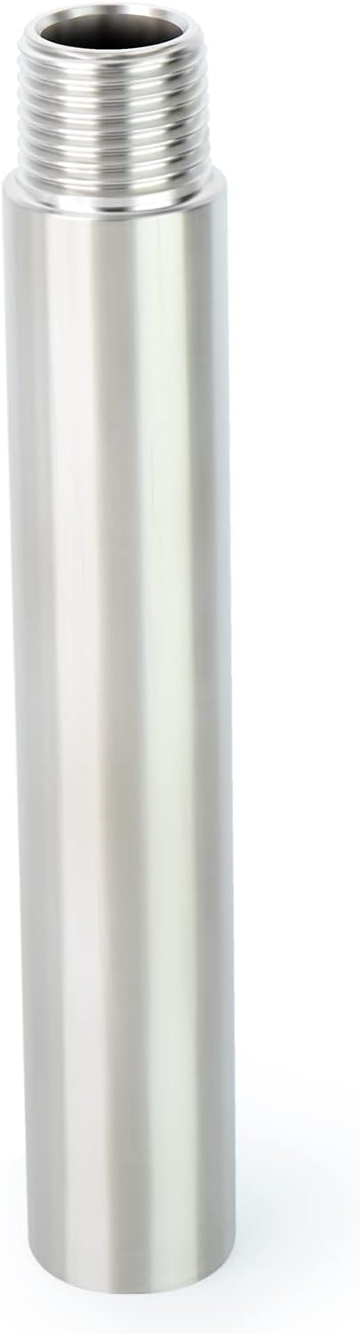 TAISHER 2PCS Stainless Steel Pipe Fittings, 1" NPT Male x 1" NPT Female Threaded, 6" Length Nipple Cast Pipe