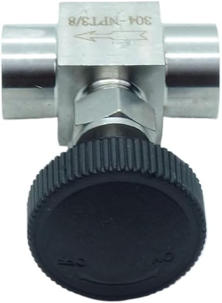 1 Piece Stainless Steel 304 Instrument Gas Needle Valve 3/8" NPT Female x 3/8 NPT Female