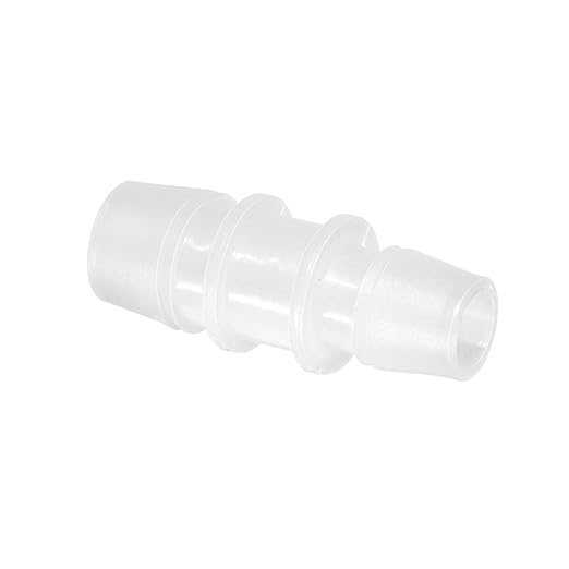Quickun Plastic Hose Barb Reducer Fitting 3/4" to 5/8" Barbed Reducing Union Adapter Splicer Mender Joint Fitting (Pack of 5)