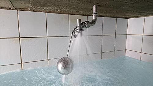 Viton sealing, 304 Stainless Steel Balanced Float Ball Valve, Tank Mount, 100 Psi (1")