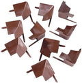InstaTrim Inside Corners - 10 Dark Brown 3/4" Wide Caulk Strip Inside Corner Pieces - Trim for Inside Corners - Paintable