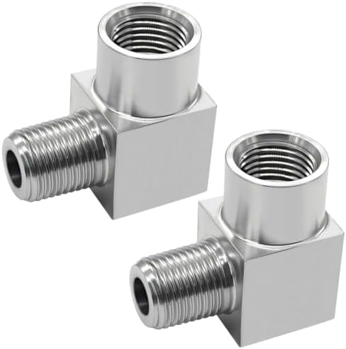 Beduan 304SS 90 Degree Street Elbow NPT 1/8 Male to Female Pipe Fitting 2PC