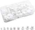 100 Pcs Silicone Rubber Hole Plugs Set - 9 Sizes T-Type Black Silicone Plugs Caps for Powder Coating, Waterproof Sealing, Pipe/Test Tube Caps - Heat Resistant, Durable, Multi-Purpose (White)