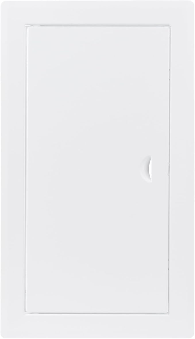 6x12 Inch White Access Panel – Metal Rectangular Wall & Ceiling Access Door for Plumbing Electrical HVAC – Easy Install Indoor Panel for Drywall, Home Improvement and Maintenance