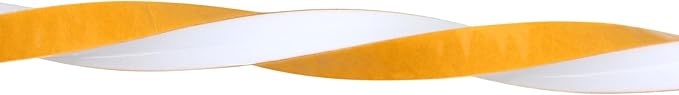 16Feet Weather Stripping Seal (1 Inch X 1/4 Inch) for Door Window, High Density Foam Tape, Soundproofing, Insulation Strip, Door Sealers for Door Frame- White