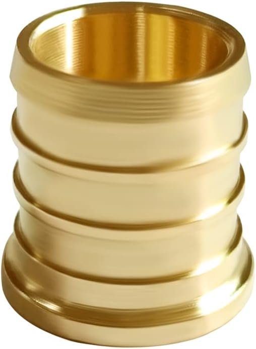 Joywayus 1/2" PEX Barb Plug End Cap Brass Crimp Fittings (Pack of 10)