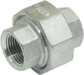 1 Piece Cast Pipe Fittings Threaded Union - 3/8" NPT Female Fitting Stainless Steel 304, Class 150