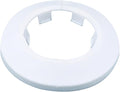 40mm Pipe Cover Decoration; Fit 1.57" Outer Diameter Pipe/Hole; White PP Plastic Escutcheon Collar; Snap-on Water Escutcheon Plate for Bathroom Kitchen Wall Tube Decor 1 Piece
