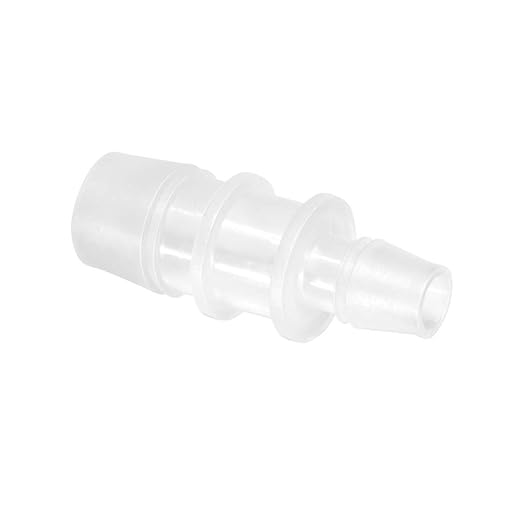 Quickun Plastic Hose Barb Reducer Fitting 3/4" to 1/2" Barbed Reducing Union Adapter Splicer Mender Joint Fitting (Pack of 1)