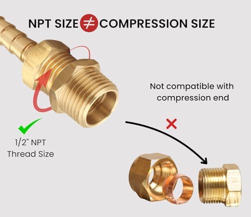 3/4" NPT Male x 1/2" NPT Female Hex Bushing