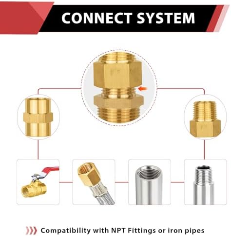 5Pcs EFIELD 3/4"MNPT x3/4"FNPT 90 Degree Barstock Street Elbow(NPT124-5)