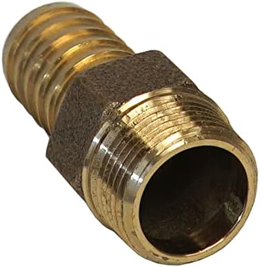 Merrill MFG No-Lead Bronze Adapter, 3/4" Male NPT x 3/4" Barbed, Connects Submersible Pumps to 3/4" Poly (Polyethylene) Flexible Pipe