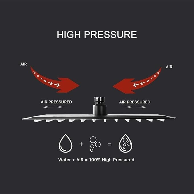 ‎Oil Rubbed Bronze Shower System Bathroom 12 Inch Rain Shower Head Ceiling Mount with Handheld Luxury High Pressure Shower Combo Set Shower Faucet Rough-in Valve Body and Trim Kit
