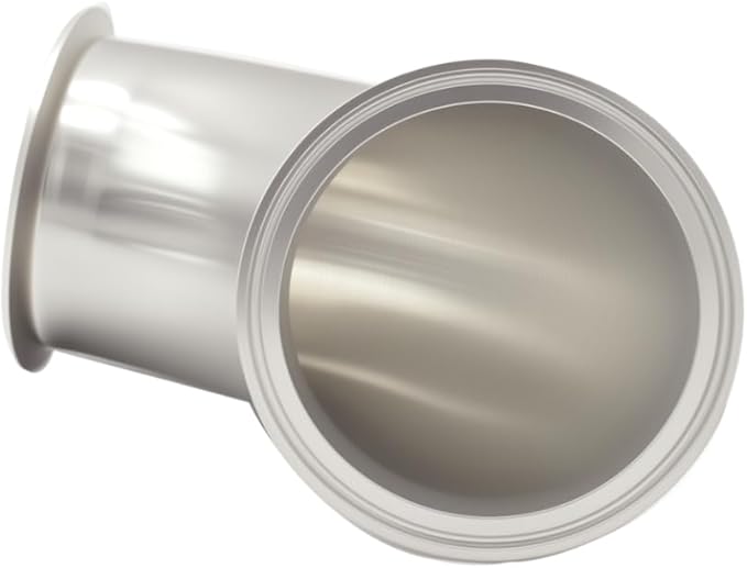 Sanitary Elbow 90 Degree 102mm Pipe OD SS304 Ferrule Tri Clamp 4 Inch with 2 Silicone Gaskets