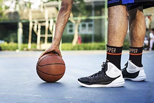 THX4COPPER Infused Compression Ankle Brace, Silicone Ankle Sleeve Support, Pain Relief from Plantar Fasciitis, Achilles Tendonitis- Reduce Foot Swelling & Prevent Ankle, Single